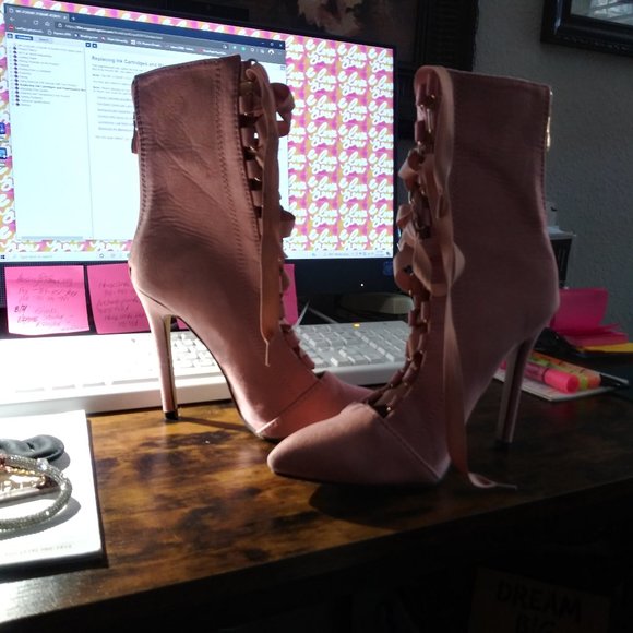 Pink Booties - Picture 1 of 6